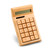 Desktop Calculator, Bamboo Calculator with 12 Digit and Big Buttons, Solar and Battery Powered Basic Standard Function Calculator