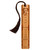 Personalized Socrates Portrait with Knowledge Quote Engraved Wooden Bookmark with Tassel - Made in USA - Also Available Without Personalization