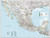National Geographic Maps: Mexico Wall Map - Compact - 21 x 16 inches - Front Lamination
