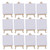 Gadpiparty 12 Sets Mini Art Canvas Artist Easel Mini Stretched Canvas Easel Mini Canvas Boards Easel for Adults Place Card Stands Mini Wood Easel Kit Wooden Child Painting Supplies Aldult