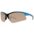 Maxx Domain Sport Golf Sunglasses Black w/Blue Frames & HD Amber Lenses