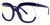 VOOGLAM Oversized Dark Blue Square Eyeglasses Glasses for Women with Clear Lens Fredia OX739865-02