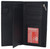 Marshal RFID Blocking Genuine Leather Long Bifold Checkbook Organizer Wallet (Black)
