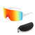 Karsaer Vision Neon Visor Shield Wrap Around Sunglasses for Men Women Oversized Reflective Shades 80s 90s