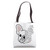 White French Bulldog Lover Tote Bag White French Bulldog Lover Tote Bag