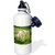 3dRose Twin Lambs-Animal, Ewe, Farmyard, Flock, Herd, Lamb, Lambs Sports Water Bottle, 21 oz, White