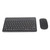 Bluetooth Keyboard and Mouse, 10 Inch Ultra Slim Wireless Keyboard and Mouse Combo, Multi Device Wireless Keyboard Mouse Set for Tablet Laptop PC (Black)