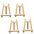 IMIKEYA 4pcs Mini Wooden Tabletop Display Easels Photo Frame Bracket Drawing Stand for Kids Wooden A-frame Easel Mini Eassel Stand Phone Tripod Holder Desktop Drawing Board Bamboo Child