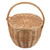 COLLBATH Rattan Shopping Basket Wedding Candy Rattan Basket Woven Easter Basket Candy Basket Willow Picnic Basket Woven Flower Basket Gift Basket Woven Hamper Wicker Woven Basket Portable