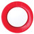 Caspari Linen Border Paper Dinner Plates in Red - 16 Count