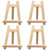 NUOBESTY 4Pcs Phone Tripod Holder Mini Wood Display Easel Wood Tripod Easel Mini Eassel Stand Tabletop Easels Triangle Support Drawing Board Easel Desk Wooden Child Bamboo Business Card
