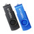 TOSPLUS 2 Pack 16GB USB Flash Drive USB 2.0 Thumb Drives Memory Stick Data Storage Jump Drive Swivel Design (Black/Blue)