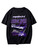 SOLY HUX Men's Letter Graphic Print Short Sleeve T Shirt Summer Tee Top Black Graphic Car M