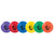 Champion Sports Competition Plastic Discs, 9.5" D - Set of Six Assorted Colors