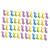 Abaodam 48 Pcs Animal Eraser Cartoon erasers Painting erasers Giraffe Stationery Decorative erasers take Apart erasers Colorful erasers Mini Pencil erasers 3D Plastic Decorate Alpaca