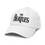 The Beatles Black Logo Adjustable Baseball Hat, White, One Size