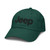 Jeep Wordmark Logo (Black) Adjustable Baseball Hat, Dark Green, One Size