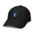 Bleach Anime Series Embroidered Soul Skull Fire Adjustable Baseball Hat, Black, One Size