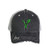 Vegan Symbol Distressed Trucker Hat - Embroidered Trucker Baseball Hat (Black)