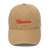 WINGZOO Baseball Caps Wisconsin - WI Embroidered Hat Unisex Washed Cotton Adjustable Embroidery Cap Beige