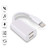 SUKEO 2 in 1 Dual Headphone Jacks Listening to Music While Charging Adapter Compatible with iPhone 7 7 Plus 8 8 Plus X Xr XS XS MAX iPad White