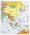 Palmetto Posters 24x28 Laminated Poster: Large detailed political map of east asia