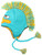 Disney Men's Phinneaus And Ferb Mohawk Peruvian Hat, Teal, One Size