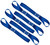 Soft Loop Tie Down Straps - 1,500 Load Capacity & 4,500 Lbs Breaking Strength - 6 Pack - Loops For Securing ATV, UTV, Motorcycles, Scooters, Dirt Bikes, Lawn & Garden Equipment - By AUGO