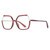 VENOAL Eyewear Metal Anti Eye Strain Computer Readers Blue Light Blocking Large Reading Glasses Irregular Flat Light Mirror (Color : RED, Size : +0.00)