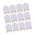 Gogogmee 12 Sets Canvas Boards Miniature Canvas Mini Easel with Canvas Art Canvases for Painting Easels for Kids Mini Wooden Stand Small Mini Easel Stand Cartoon Child Bamboo Party Supplies