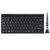 Wireless Keyboard Mouse Combo, 2.4G Keyboard Stylus Set Multimedia Buttons Pocket Pen Mouse Ultra Thin Keyboard for WindowsOS XAndroid