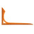 SEWACC L Shape Sewing Ruler L Square Ruler Carpenter Square Framing Ruler Sewing Measure Tools Tailor Craft Tool Orange