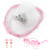 AoMoon Cowgirl Hat with Heart Shaped Sunglasses Cowgirl Earrings Pink Feather White Preppy Cowgirl Hat 3 Packs Cowgirl Outfit (White)