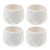 CIMAXIC 4pcs Ceramic Succulent Flower Pot Small Succulent pots Planter pots for Indoor Plants Plant Pot Mini Succulent Planter Geometry Shape Planter Garden Flowers Cactus White Ceramics