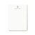 Monogram Personalized Professional NOTE PAD, Modern Mens or Womens Custom Initial Stationery - OUTLINE MONO NOTEPAD