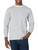 Pro Club Men's Heavyweight Cotton Long Sleeve Crew Neck T-Shirt, Heather Gray, XL-Tall