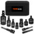 THINKWORK Impact Socket Adapter Set, 1/4" 3/8" 1/2" Drill Socket Adapter, 1/4" Hex Shank Impact Driver Socket Adapter for Cordless Drill, Impact Driver, Power Drill, Impact Drill, 10-Piece