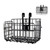 Folding Rear Bike Basket Bold Wire Mesh Fold-Up Detchable Front Bag Rear Hanging Bike Basket Bicycle Bag Cargo Rack for Mountain Bike Accessories