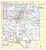 Cool Owl Maps New Mexico State Wall Map Poster Rolled 24"Wx26"H (Laminated)