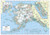 Cool Owl Maps Alaska State Wall Map Poster Large Print Rolled 34W"Hx24"H - Laminated