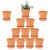 Terra Cotta Pots with Saucer- 12-Pack Large Terracotta Pot Clay Pots 3'' Clay Ceramic Pottery Planter Cactus Flower Pots Succulent Pot with Drainage Hole- Great for Plants,Crafts terra cotta planter