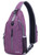 FRANSHION one strap backpack for men?sling bag for women crossbody ?hiking backpack?small backpack?waterproof sling bag(purple)