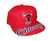 Mitchell & Ness Chicago Bulls 85 Script Chicago Logo On Bill Snapback Adjustable Hat Cap - Red