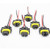 HiseNook 6 Pieces Pre Wired H8 H11 Adapter Wiring Harness Socket Wire For Headlight FogLight