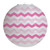 Creative Converting Round Lantern, 12", Chevron Candy Pink