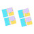 VILLCASE 4 Pcs Page Marker Tabs Sticky Notes Tabs Note Labels Sticky Page Markers Color Note Reading Notes Sticky Tabs for Notebooks Page Markers Labels Cute Message Post