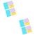 Ciieeo 4 PCS Reading Notes Page Bookmarks Marker Marking Flags Page Markers Labels Cute Sticky Notes Divider Sticky Notes Sticky tab dividers Note Labels tabs Mini Notebook