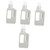 Housoutil 4pcs Laundry Bottle Laundry Room Storage Plastic Empty Bottle Fabric Softener Dispenser Lotion Container Laundry Dispenser Liquid Soap Hdpe Bracket Travel Food