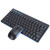 Goshyda Wireless Keyboard Mouse Set, Mini Ultra Thin Silent 2.4Ghz Wireless Keyboard and Mouse Combo for Laptop PC(Black)