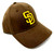 San Diego Baseball Team Hat Adjustable Classic MVP Padres Cap Brown